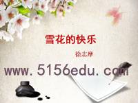 《雪花的快乐》ppt课件5